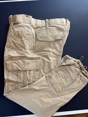 Natural Reflections  Tan Cargo Jogger Pants
